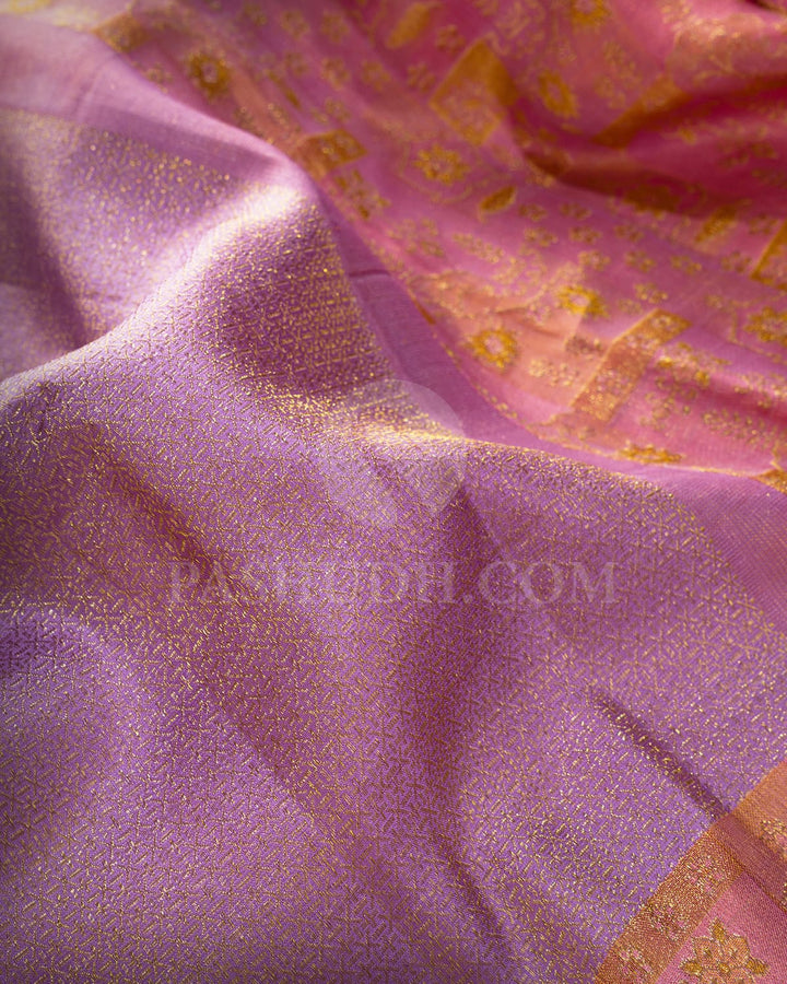 Lavender Kanjivaram Silk Saree-D684(D)