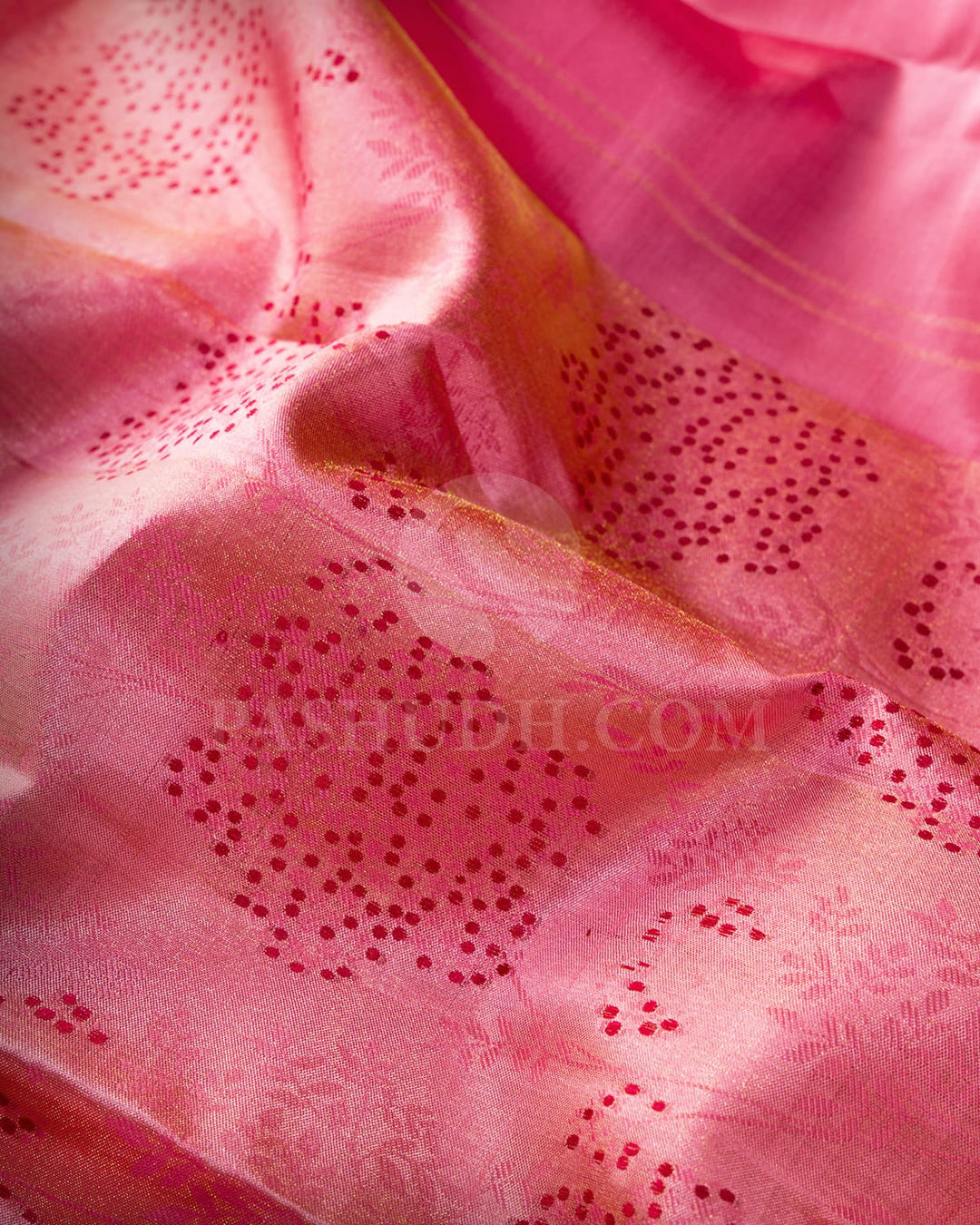 Salmon Pink Kanjivaram Silk Saree-DJ452(H)