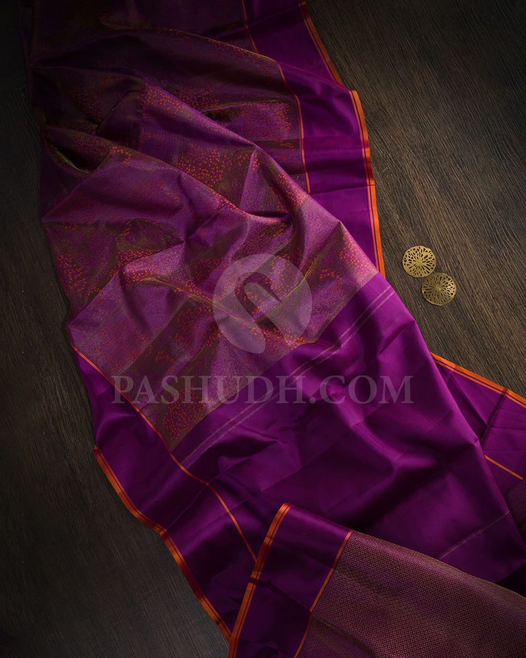 Purple Kanjivaram Silk saree-DJ452(F)