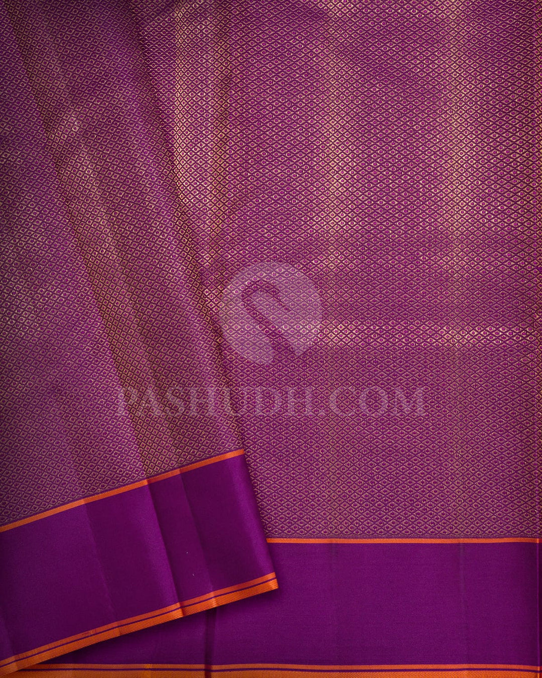Purple Kanjivaram Silk saree-DJ452(F)
