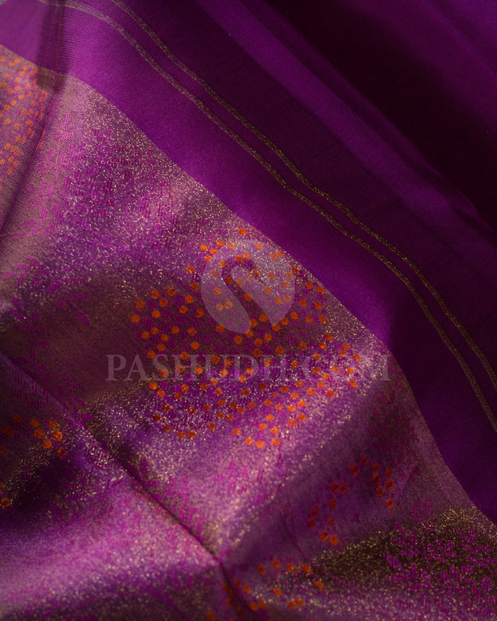 Purple Kanjivaram Silk saree-DJ452(F)