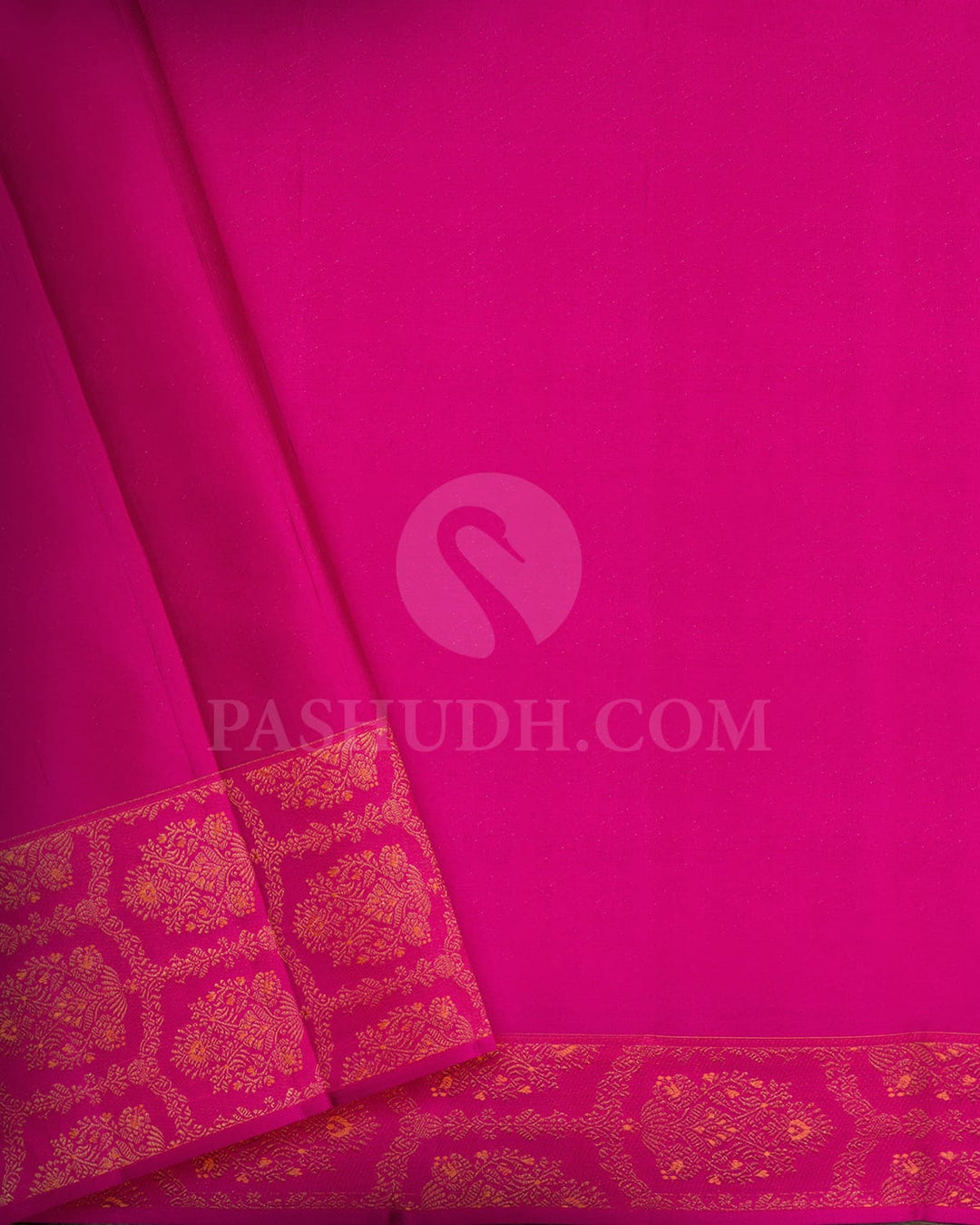 Rani Pink Kanjivaram Silk Saree-D683(E)