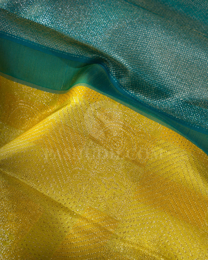 Canary Yellow Kanjivaram Silk Saree-D706(C)