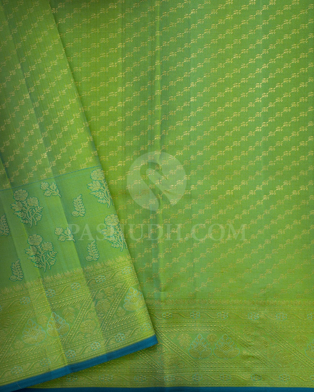 Sky Blue Kanjivaram Silk Saree-DJ463(A)
