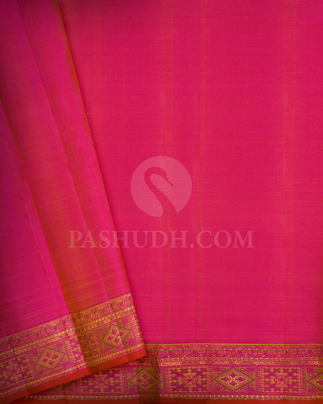 Bright Yellow Kanjivaram Silk Saree-DJ447(C)