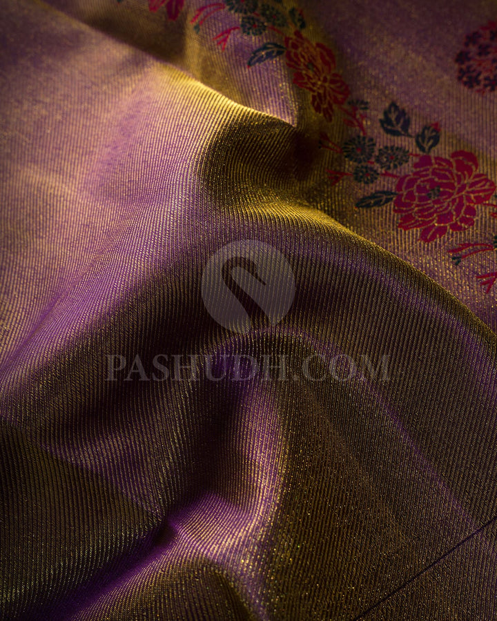 Violet Kanjivaram Silk Saree-DJ462(A)