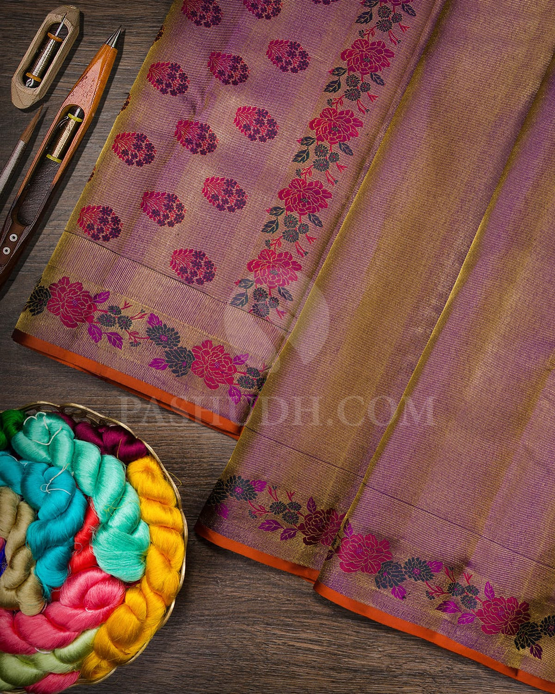 Violet Kanjivaram Silk Saree-DJ462(A)