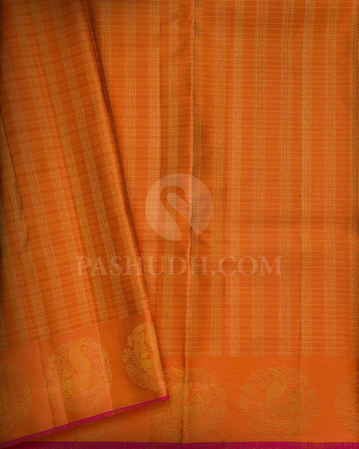 Multicolored Kanjivaram Silk Saree-DJ439(F)