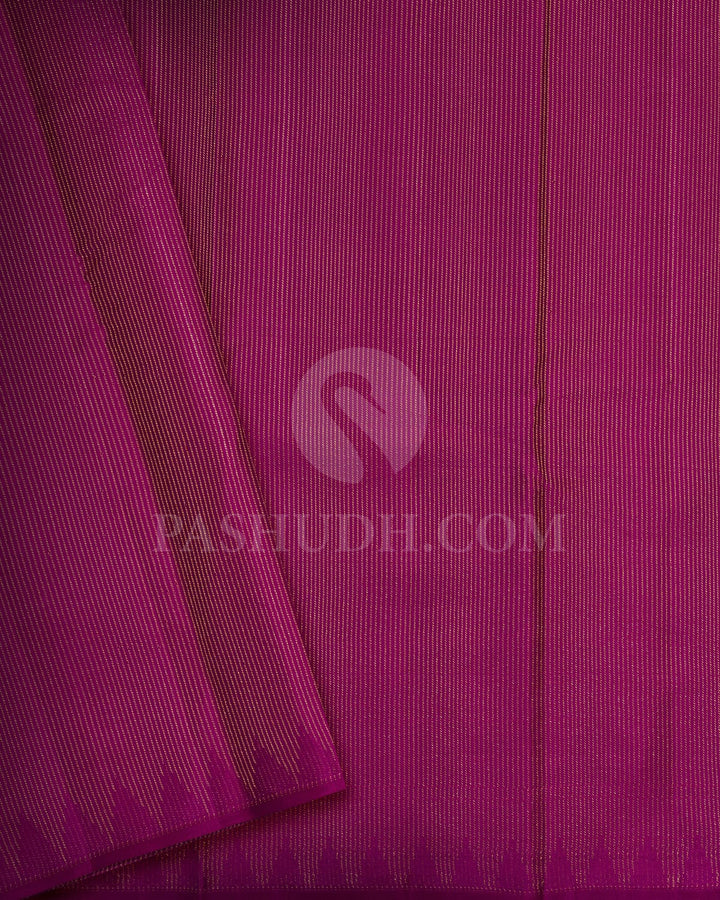 Rust Orange Kanjivaram Silk Saree-DJ453(D)