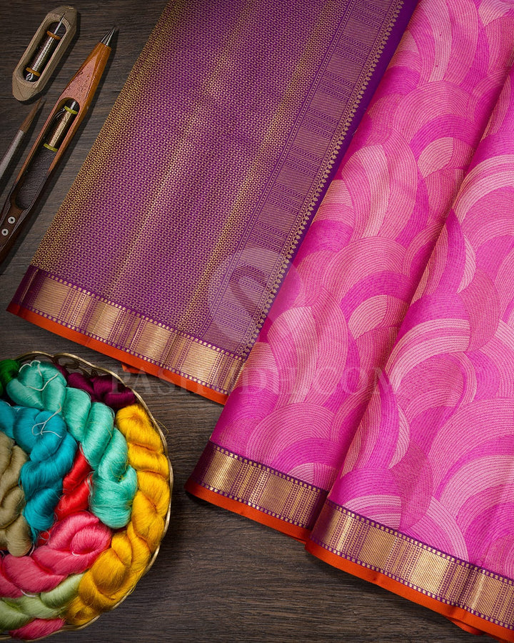 Shades of Pink Kanjivaram Silk Saree-DJ468(A)