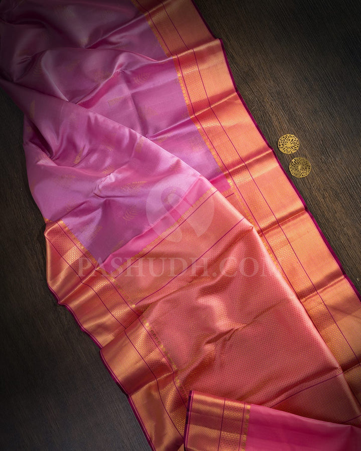 Baby Pink Kanjivaram Silk Saree-D709(A)
