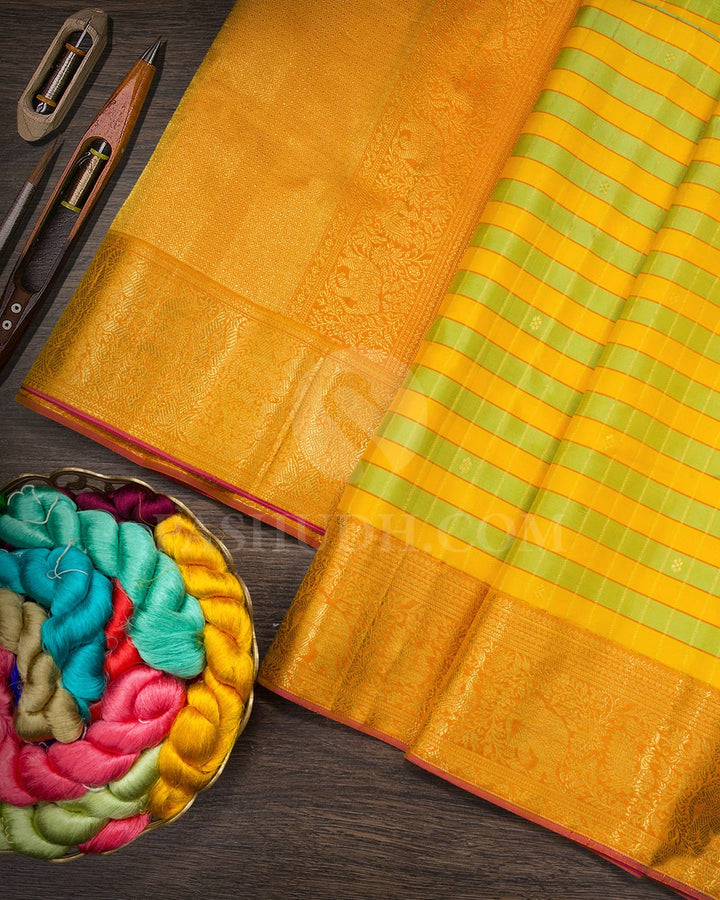 Multicolored Kanjivaram Silk Saree-D708(A)