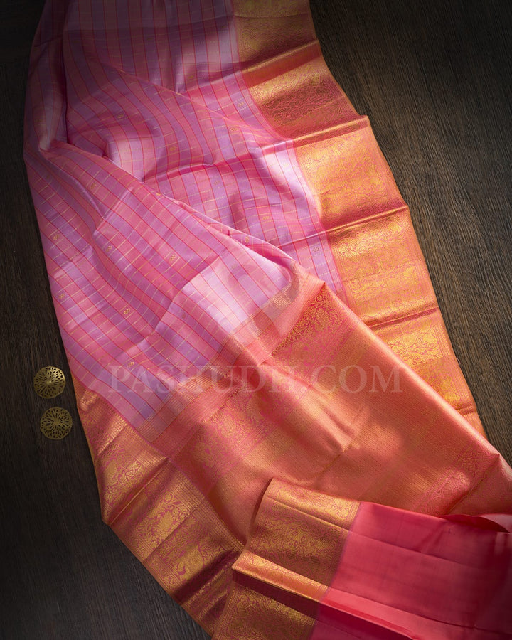 Multicolored Kanjivaram Silk Saree-D708(B)