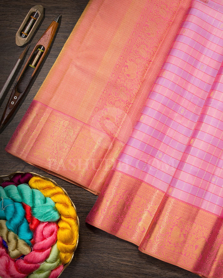 Multicolored Kanjivaram Silk Saree-D708(B)
