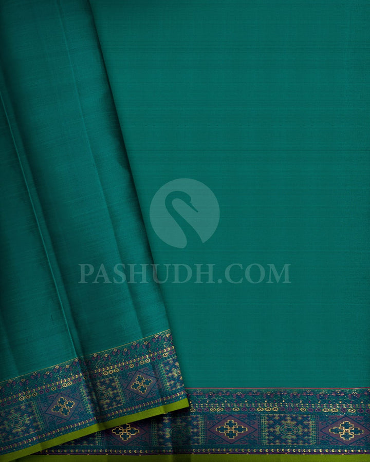 Dark Wooden Brown Kanjivaram Silk Saree-DJ447(E)