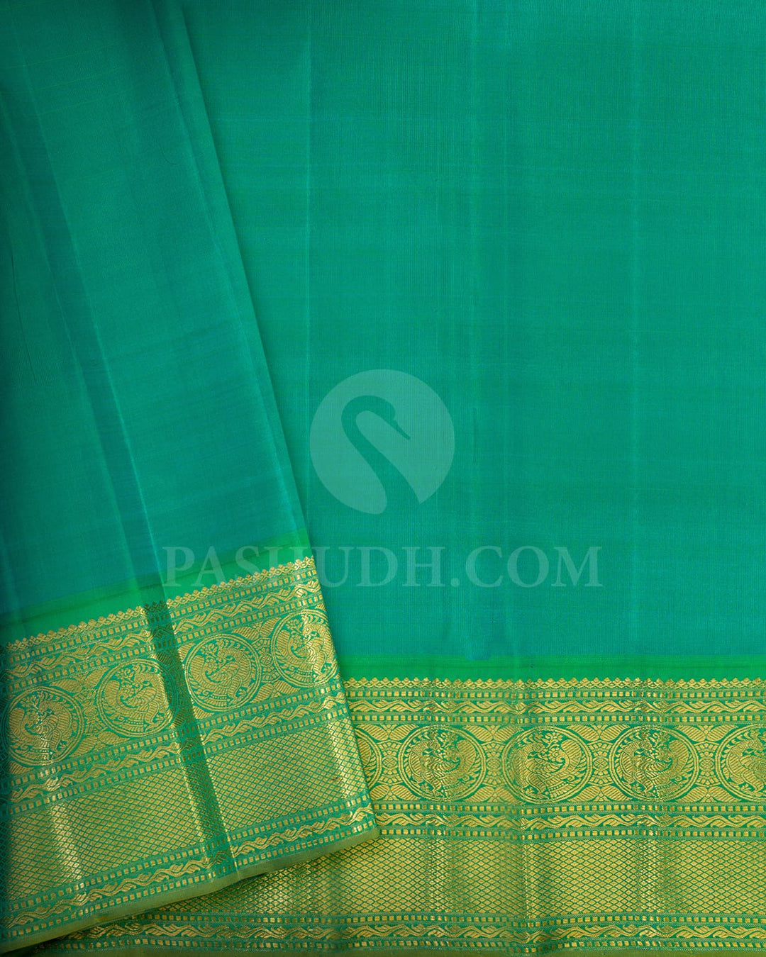 Navy Blue Organza Kanjivaram Silk Saree-S1536(C)