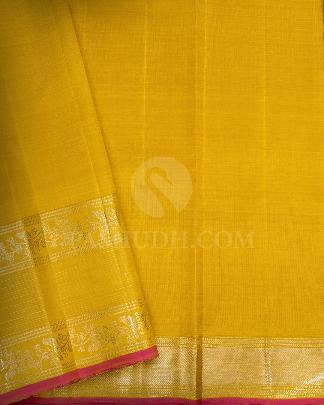 Peach Organza Shimmer Kanjivaram Silk Saree-S1385(D)