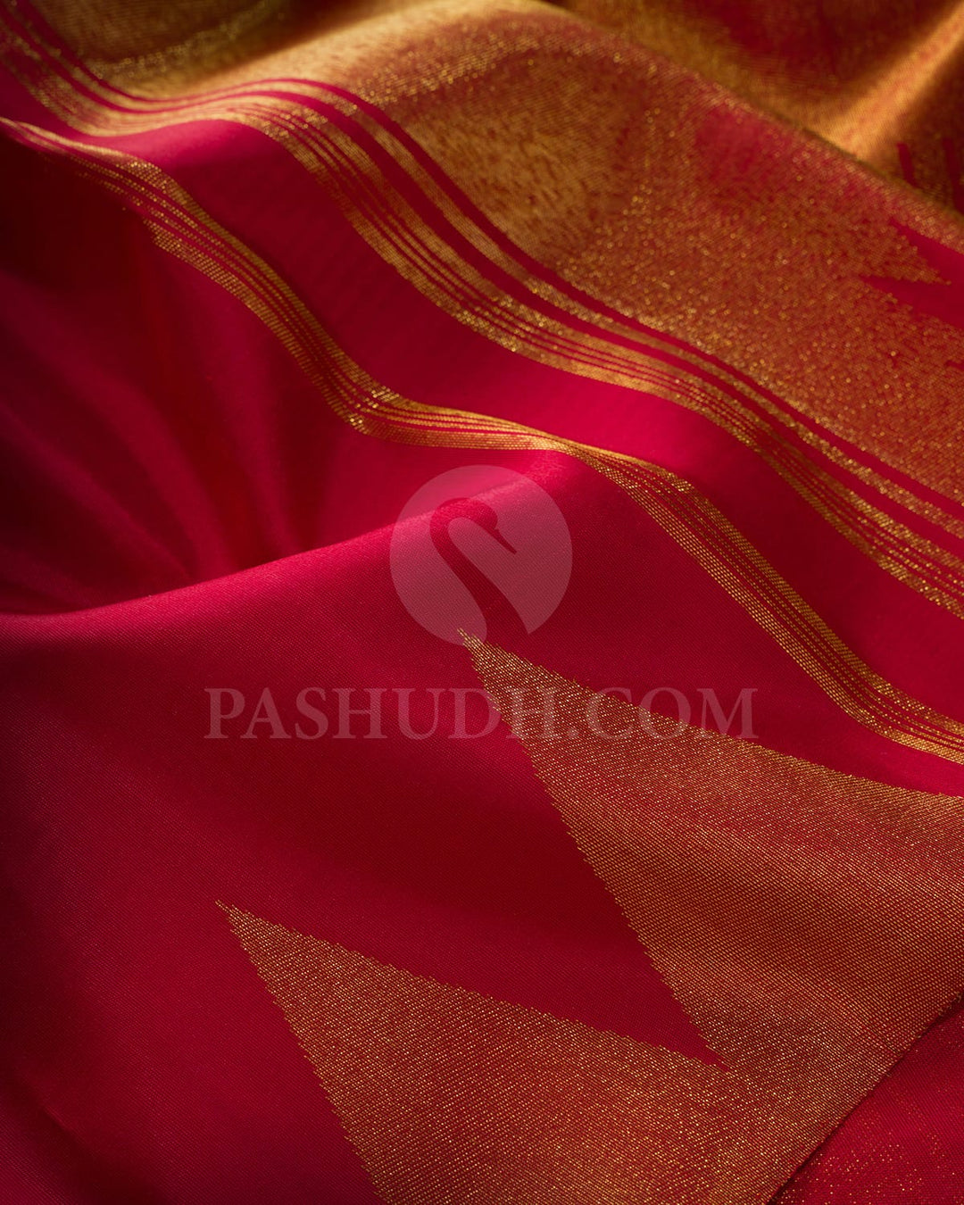 Bold Red Traditional Kanjivaram Silk Saree-S1777(A)