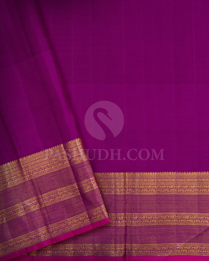 Lilac Silk Shimmer Kanjivaram Silk Saree-S1709(B)