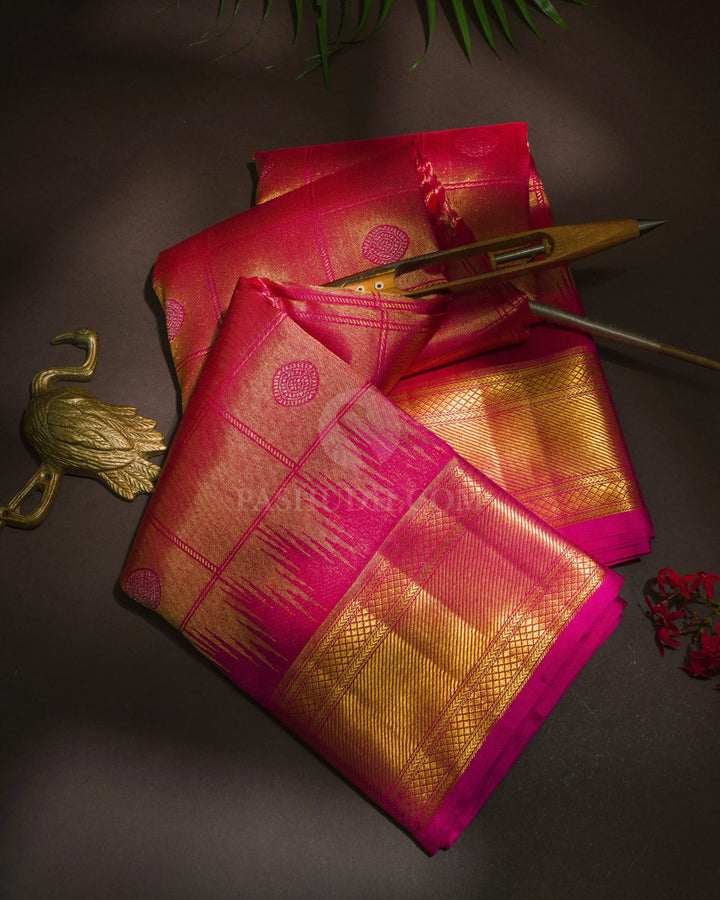 Rani Pink Kanjivaram Silk Saree-S1726(C)