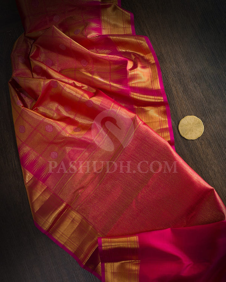 Rani Pink Kanjivaram Silk Saree-S1726(C)