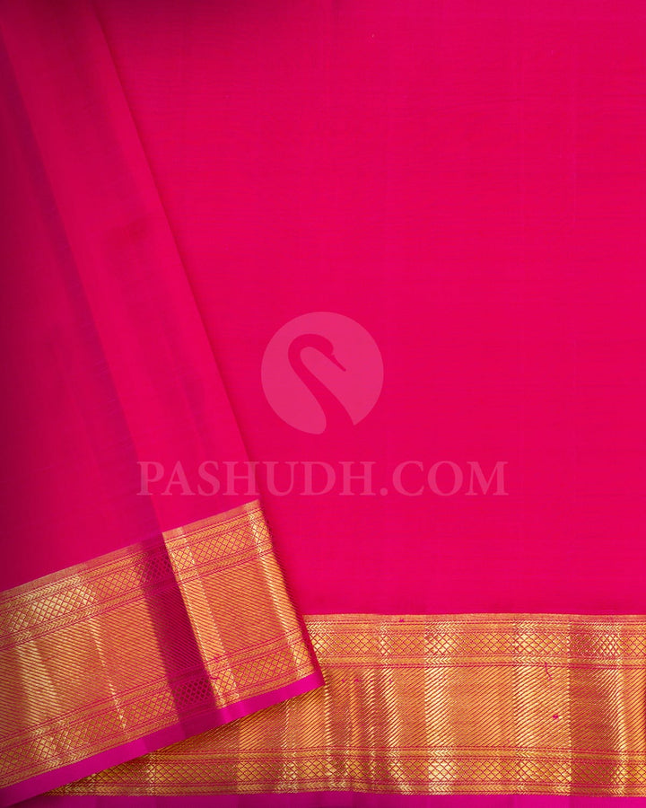 Rani Pink Kanjivaram Silk Saree-S1726(C)