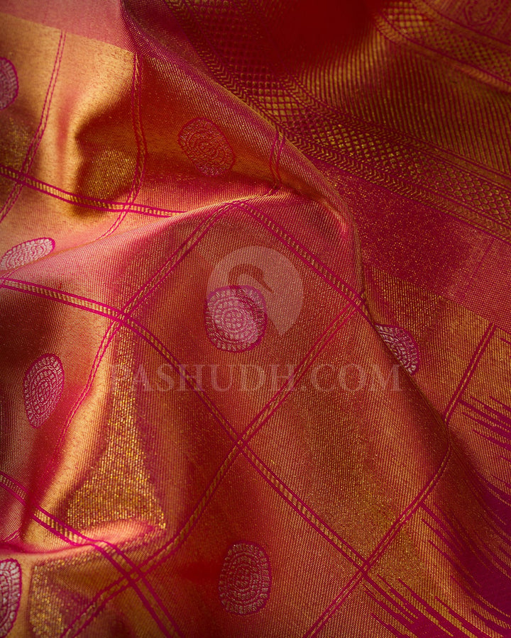 Rani Pink Kanjivaram Silk Saree-S1726(C)