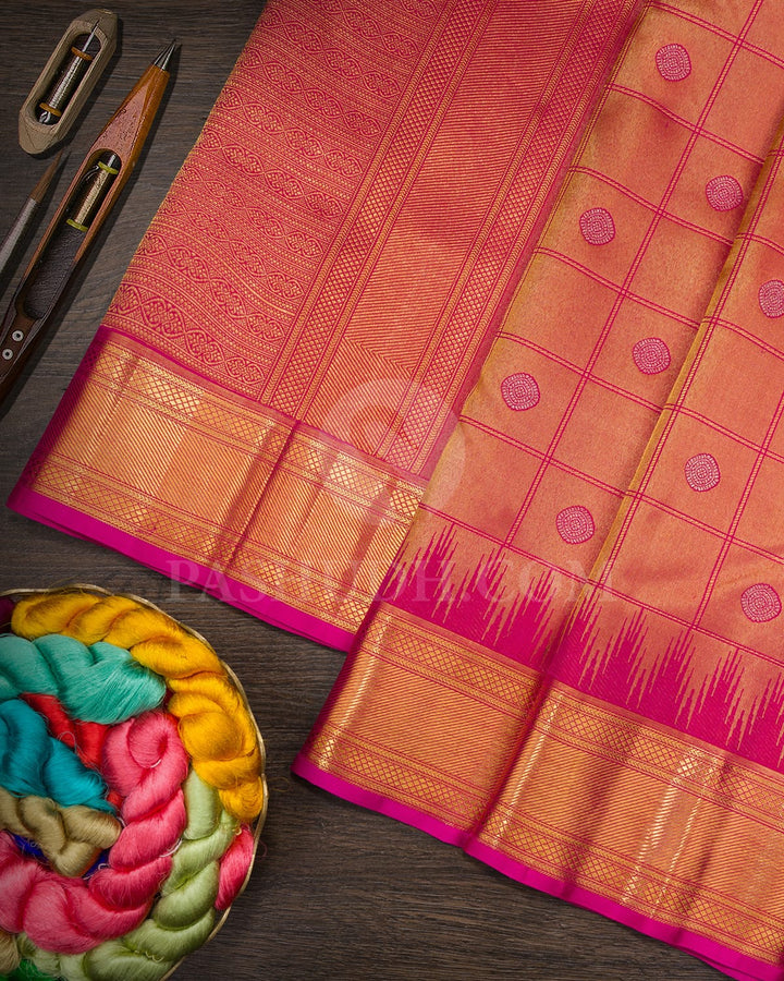 Rani Pink Kanjivaram Silk Saree-S1726(C)