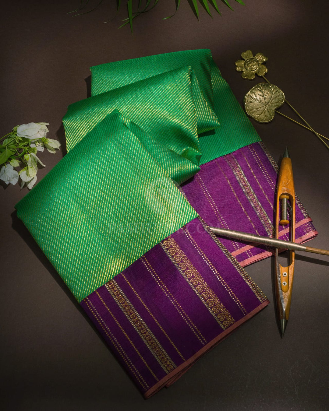 Parrot Green Kanjivaram Silk Saree-S1449(F)