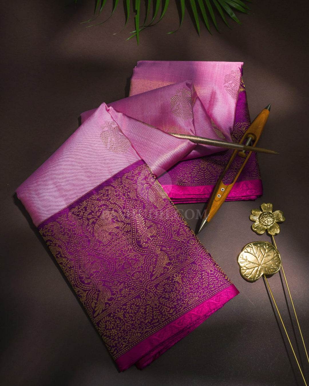 Lavender Silk Shimmer Kanjivaram Silk Saree-S1745(B)