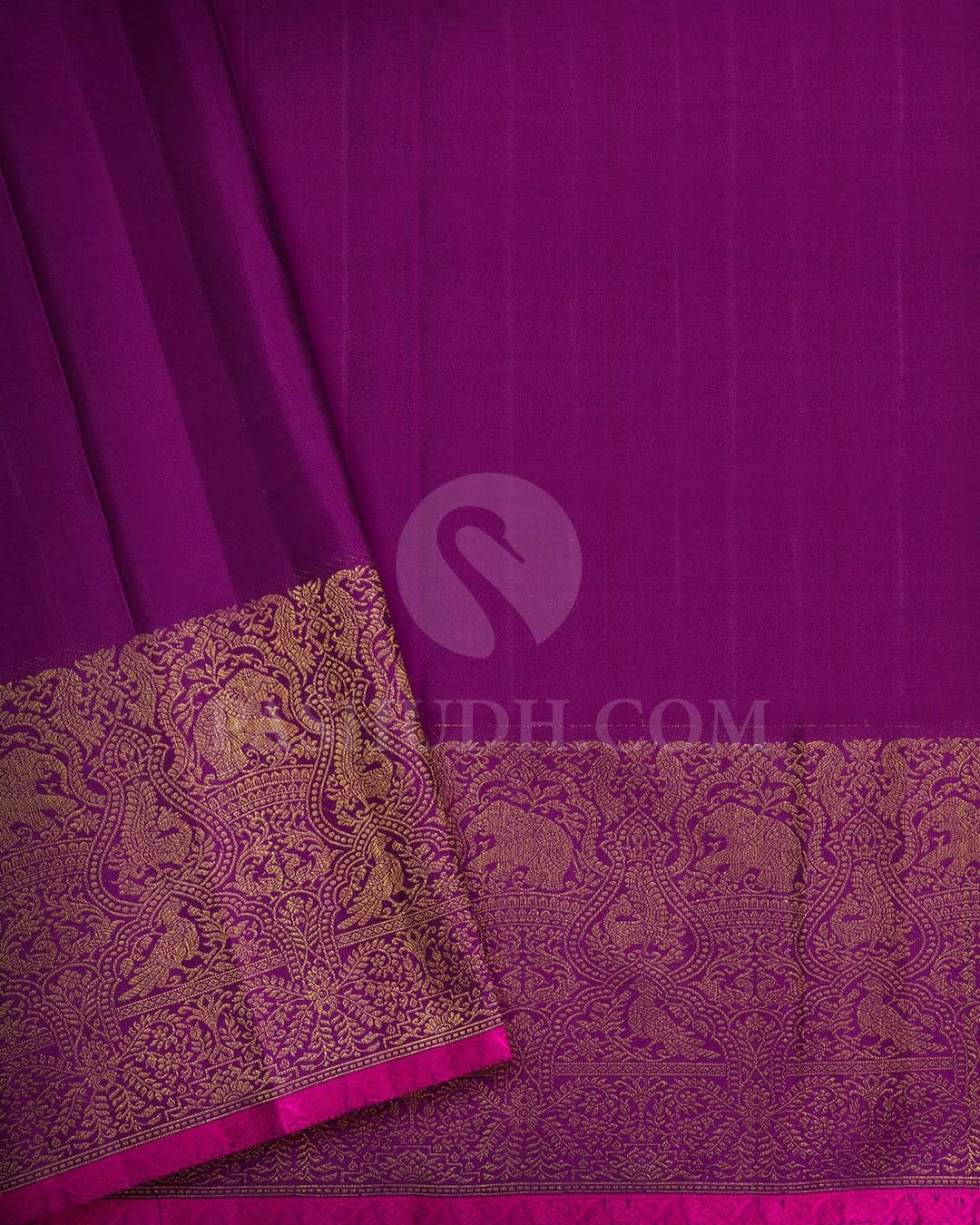 Lavender Silk Shimmer Kanjivaram Silk Saree-S1745(B)