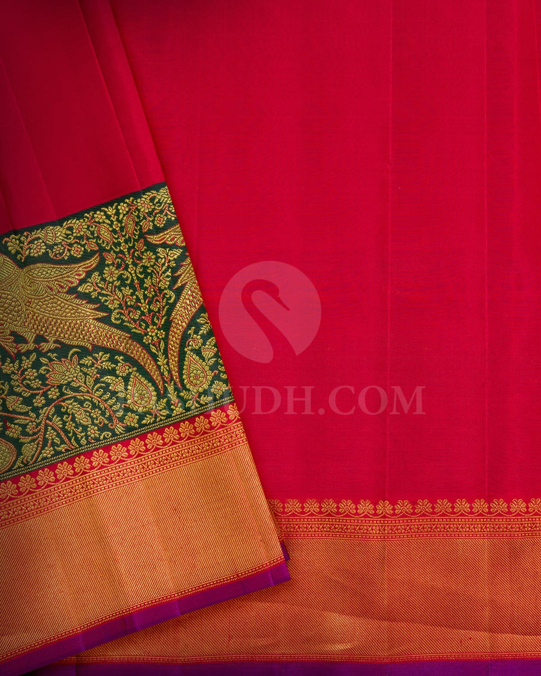Golden Mustard Kanjivaram Silk Saree-S1580(E)