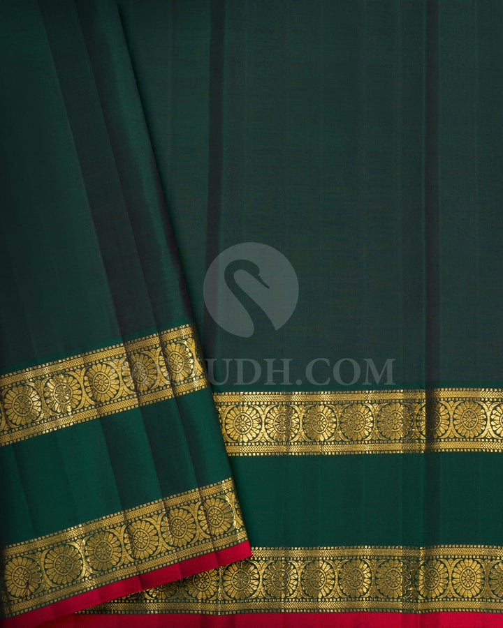 Mango Yellow Retta Petta Border Kanjivaram Silk Saree-S1748(C)
