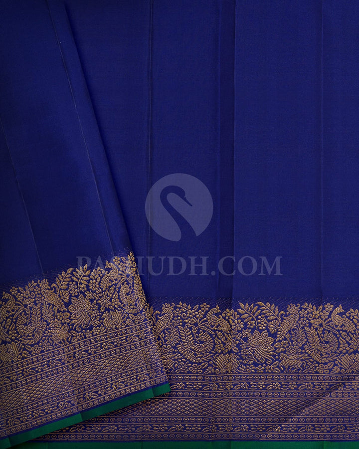 Soft Sage Silk Shimmer Kanjivaram Silk Saree-S1466(D)
