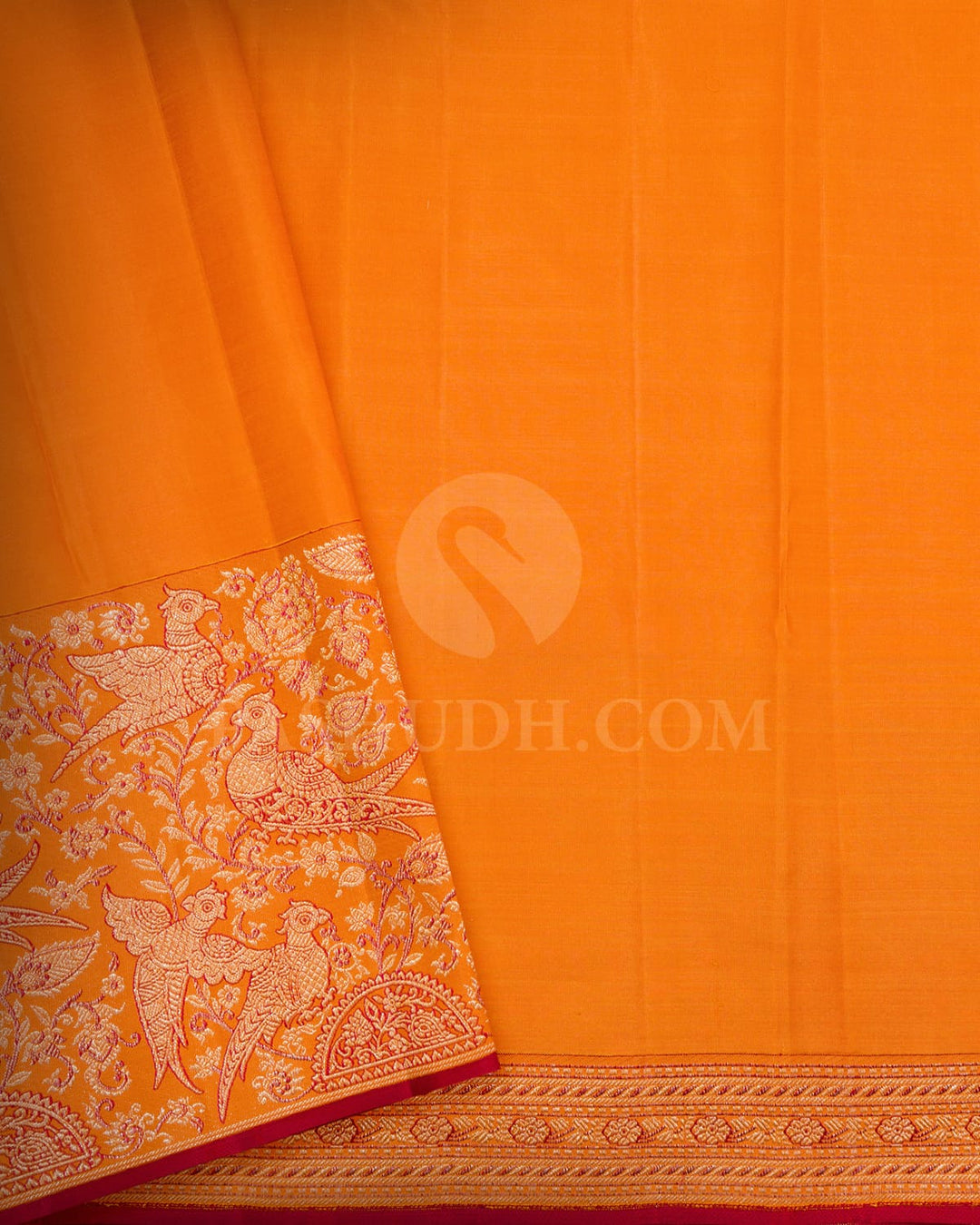 Orange Meenakari Kanjivaram Silk Saree-S1274(D)