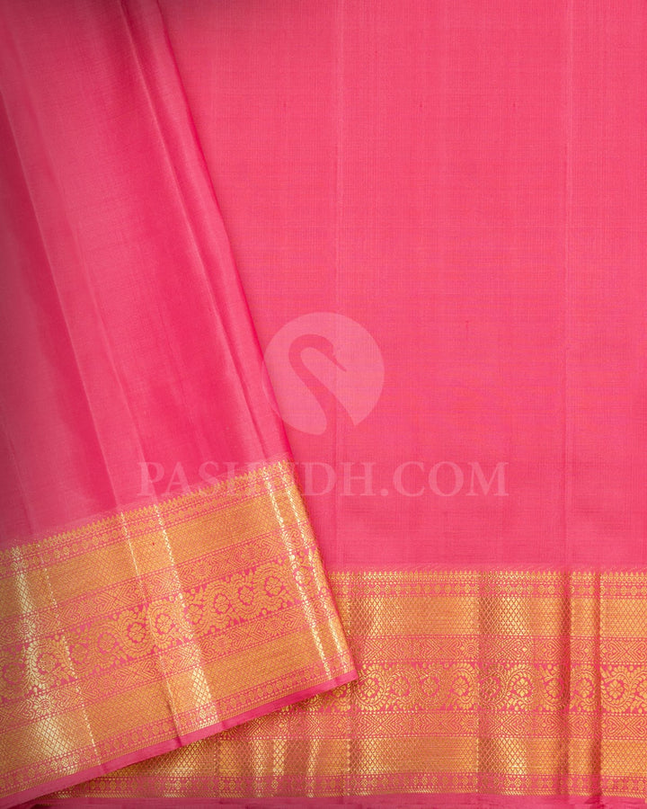 Reddish Pink Meenakari Kanjivaram Silk Saree-S1776(A)
