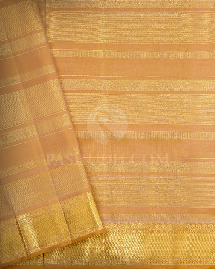 Cream Traditional Kanjivaram Silk Saree-S1778(A)