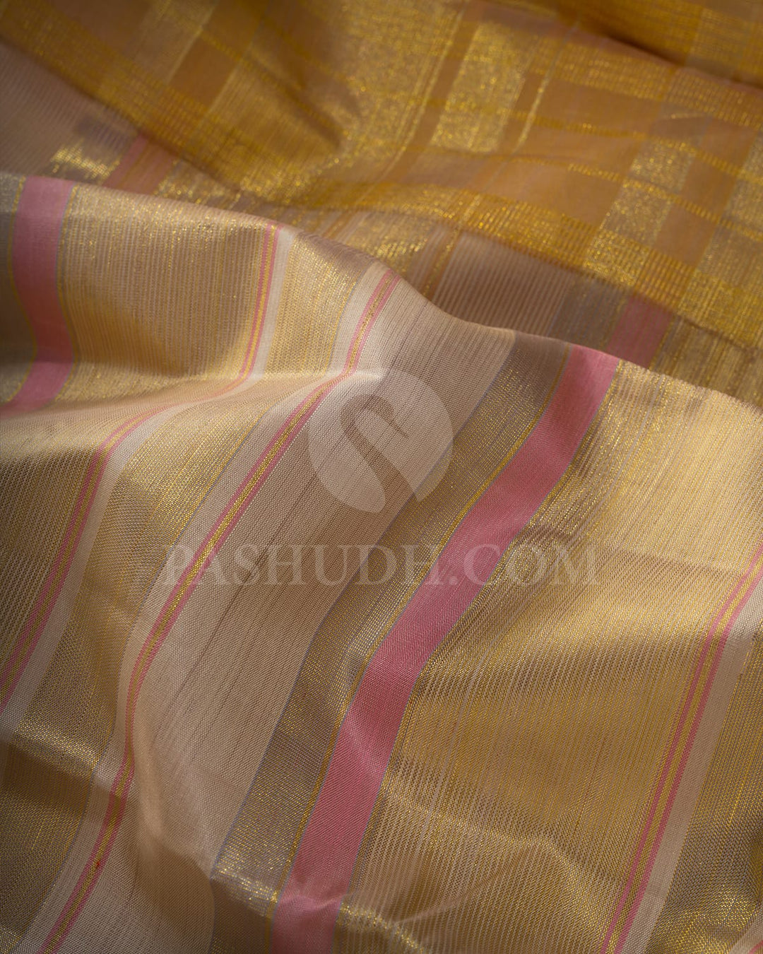 Cream Traditional Kanjivaram Silk Saree-S1778(A)