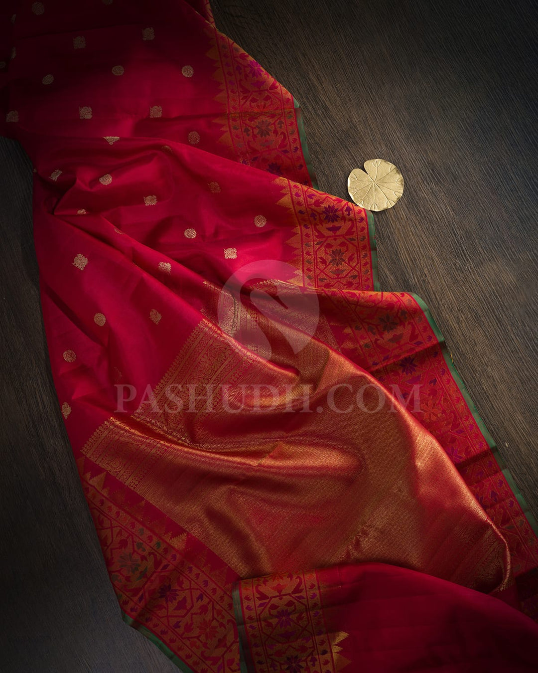 Red Paithani Kanjivaram Silk Saree-S1772(B)
