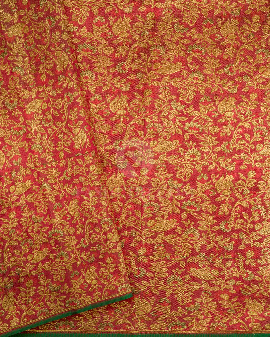 Dark Royal Blue Antique Border Kanjivaram Silk Saree-S1789(B)