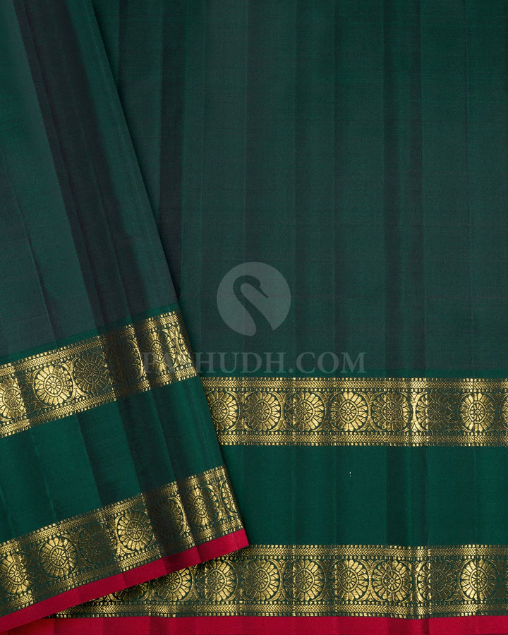 Dual Shaded Onion Pink Kanjivaram Silk Saree-S1748(D)