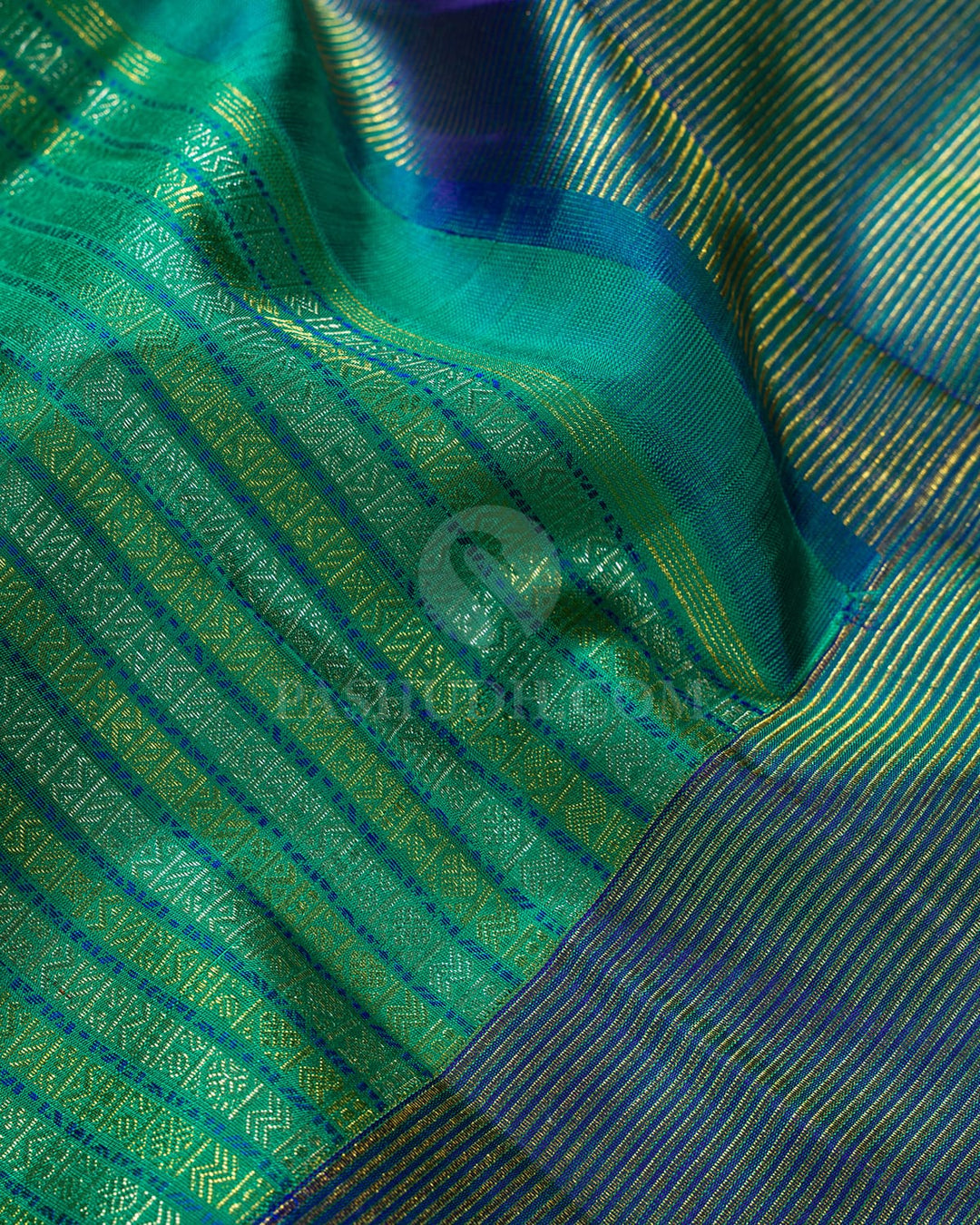 Leaf Green Kanjivaram Silk Saree-S1647(C)