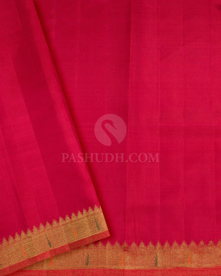 Ink Blue Paithani Kanjivaram Silk Saree-S1723(C)