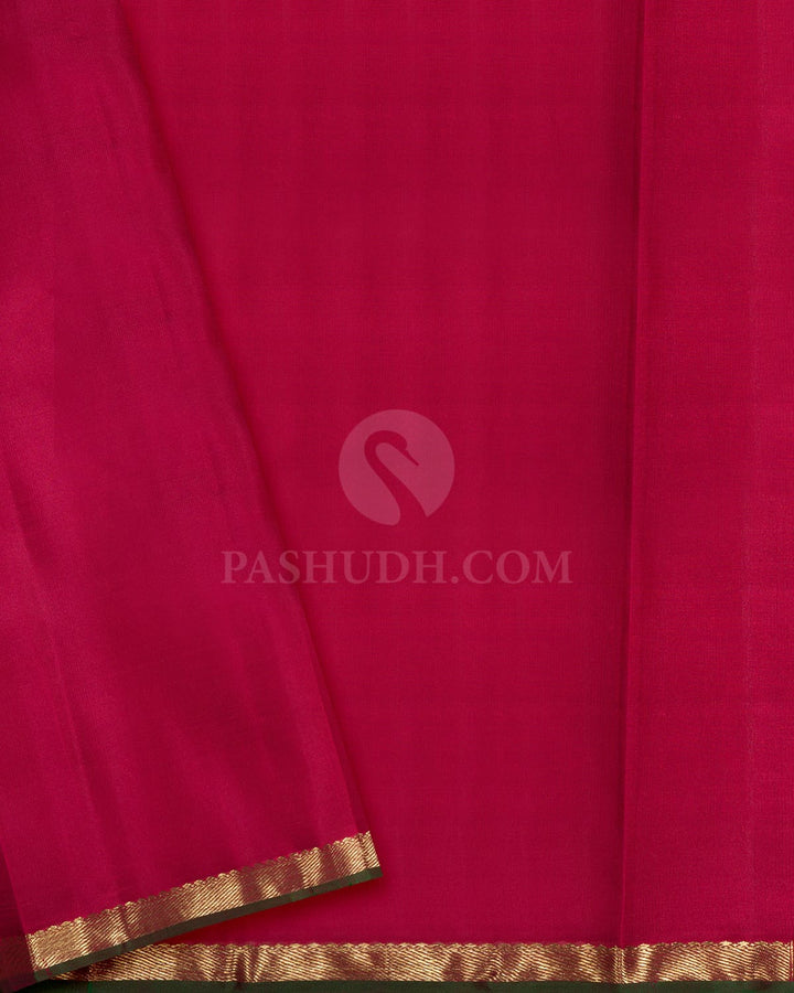 Multicolor Paalum Pazhamum Pure Zari Kanjivaram Silk Saree-SP459