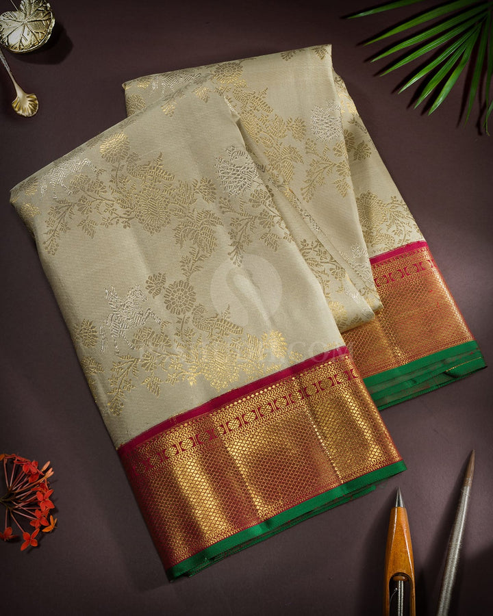 Tussar Bridal Kanjivaram Silk Saree-S1774(B)