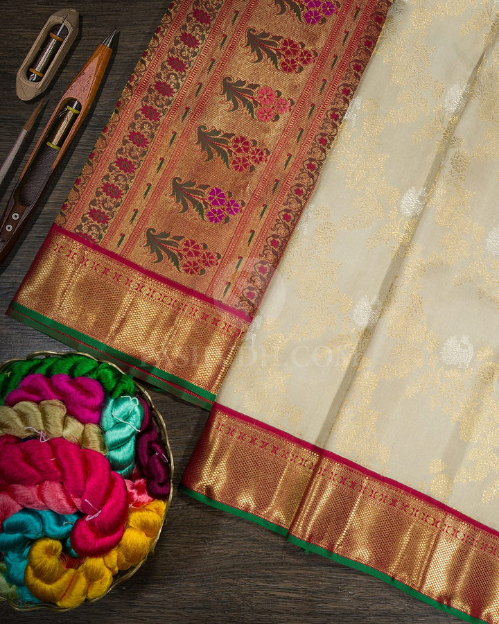 Tussar Bridal Kanjivaram Silk Saree-S1774(B)