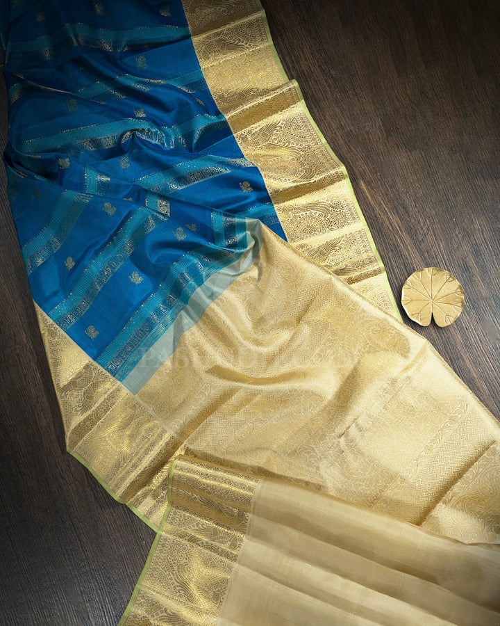 Peacock Blue Kanjivaram Silk Saree-S1811(A)