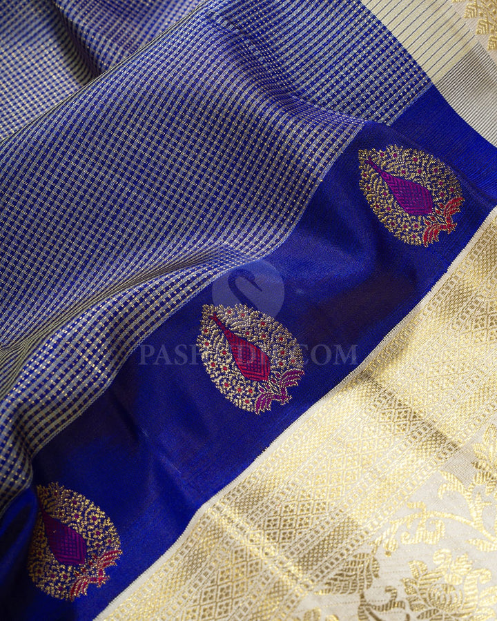 Royal Blue Traditional Kanjivaram Silk Saree-S1806(A)