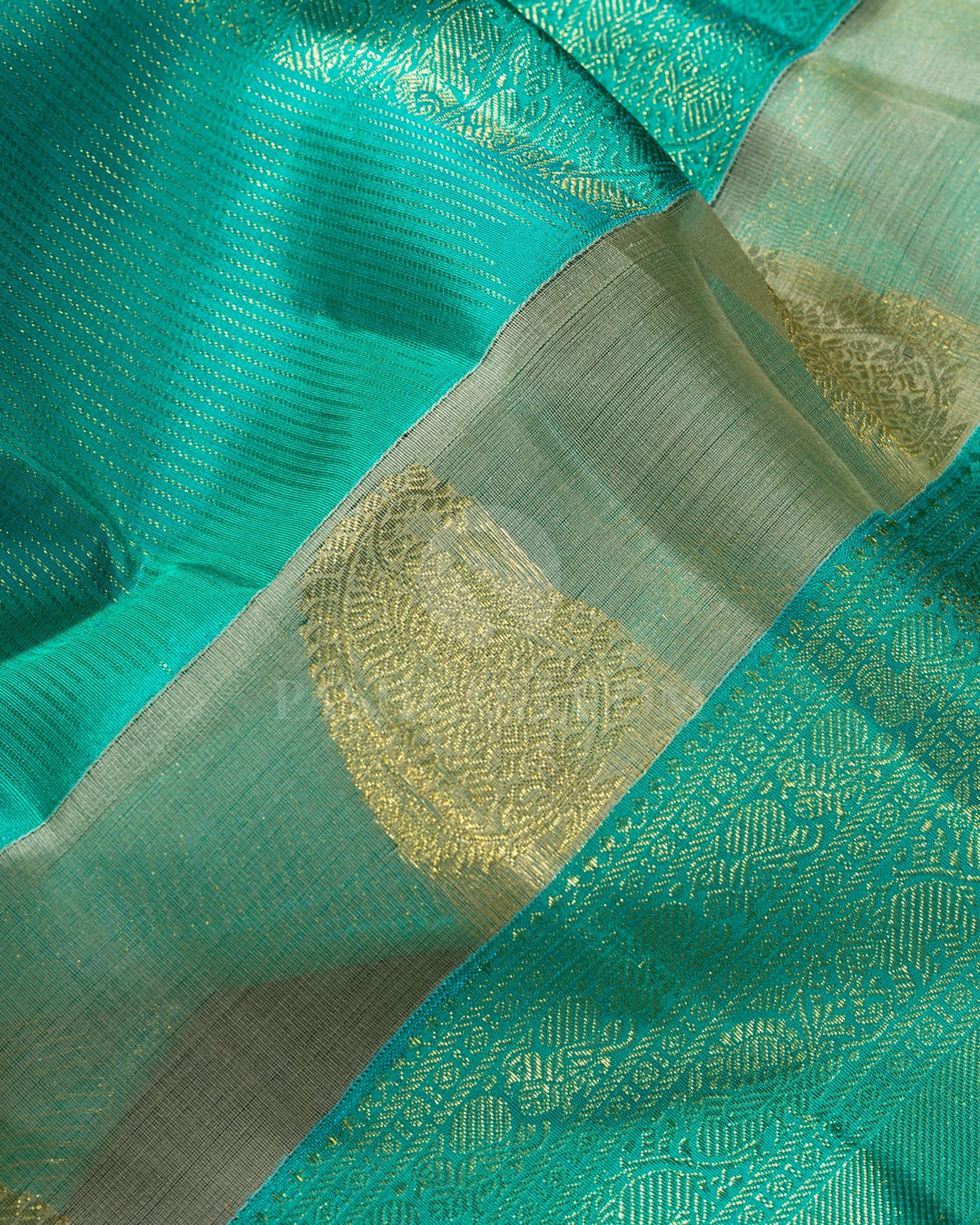 Dual Shaded Sky Blue Kanjivaram Silk Saree-S1812(A)