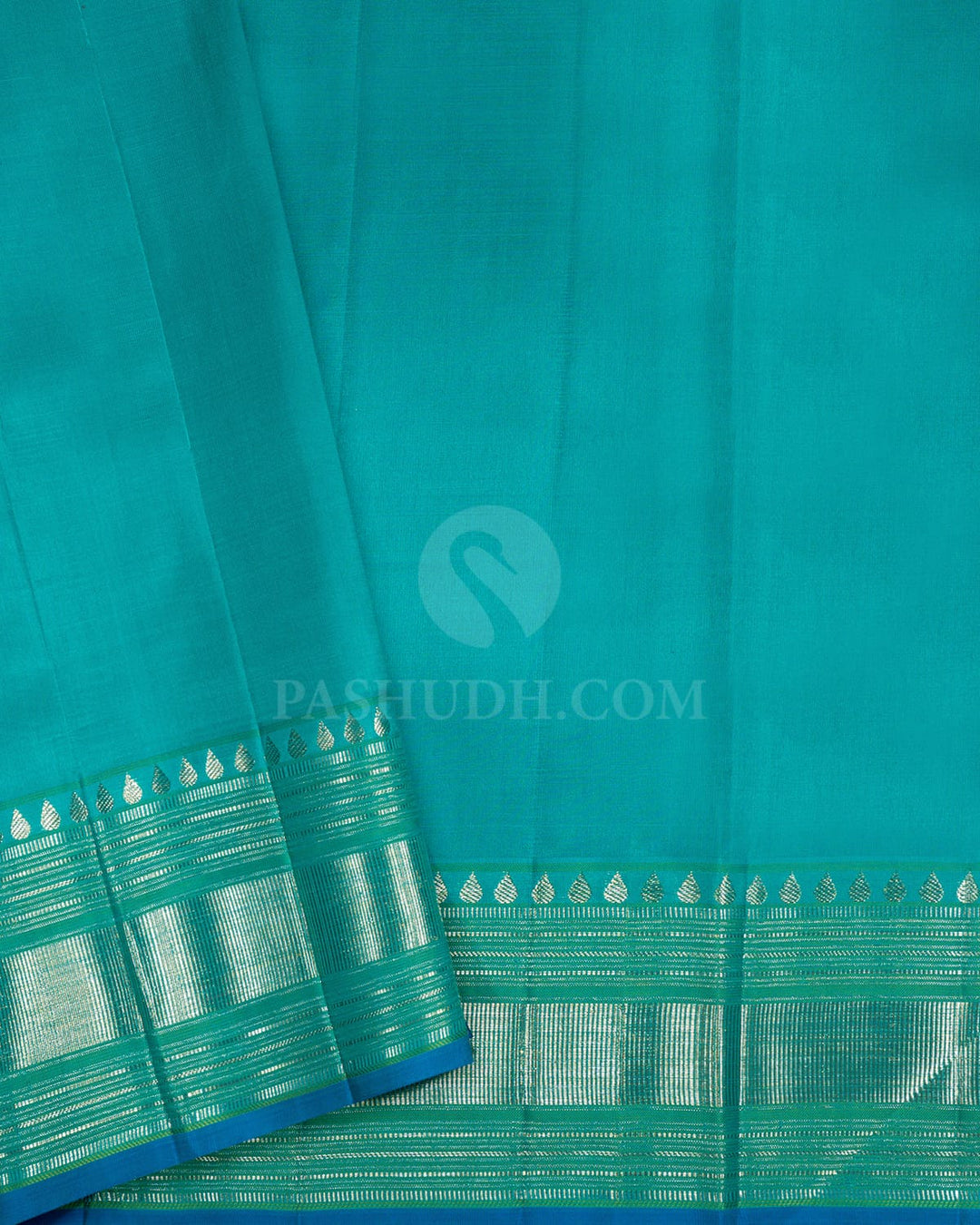 Gold And Silver Organza Shimmer Kanjivaram Silk Saree-S1804(A)
